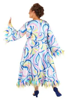 Plus Size 60's Mama Costume Dress For Women -Costumes Sales Store 60s mama plus size costume alt 1
