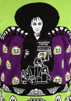 Beetlejuice Lydia Deetz Adult Halloween Sweater 21 Beetlejuice Lydia Deetz Adult Halloween Sweater -Costumes Sales Store adult beetlejuice lydia deetz ugly halloween sweater alt10