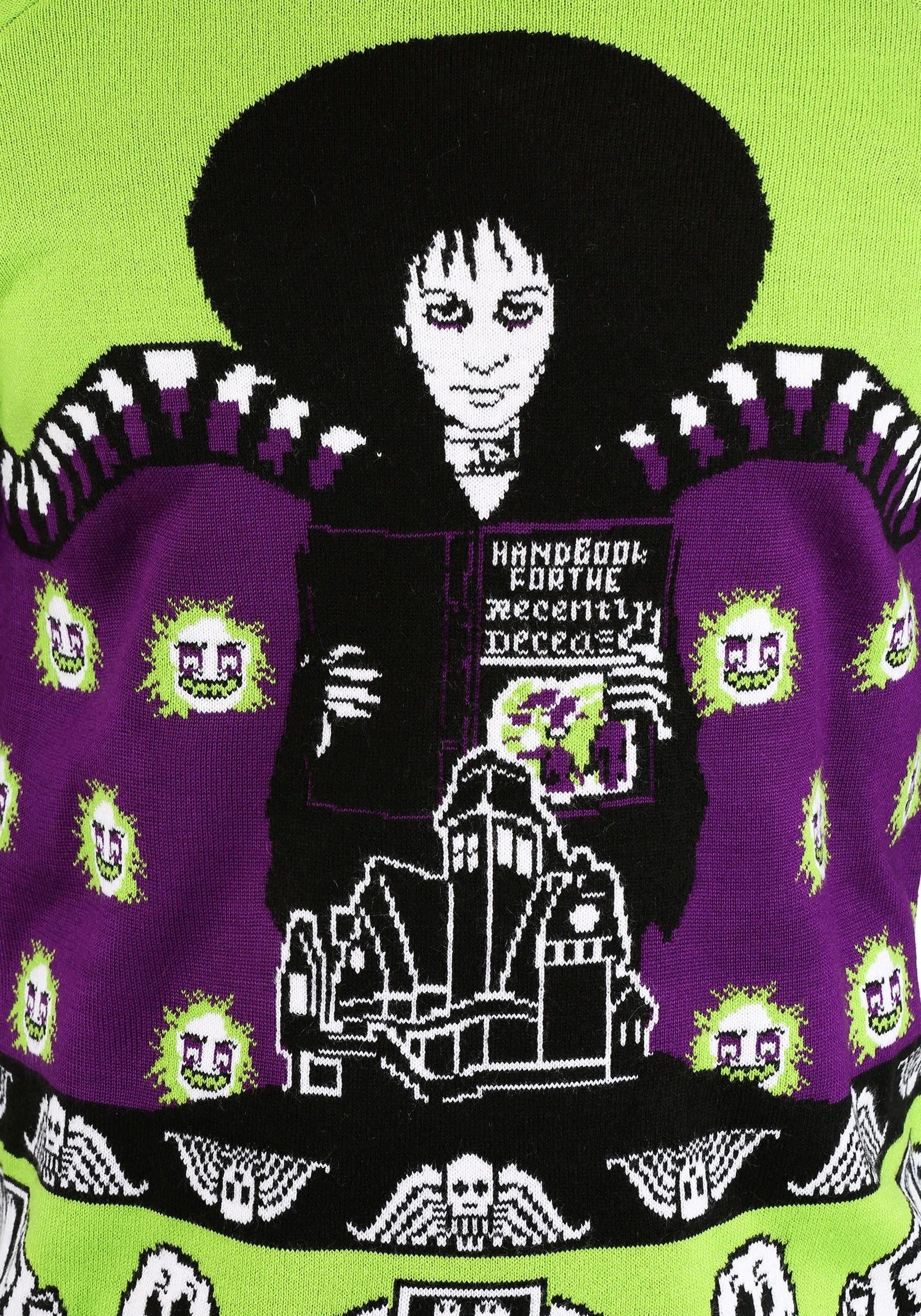 Beetlejuice Lydia Deetz Adult Halloween Sweater 12 Beetlejuice Lydia Deetz Adult Halloween Sweater - Image 10