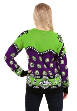 Beetlejuice Lydia Deetz Adult Halloween Sweater 16 Beetlejuice Lydia Deetz Adult Halloween Sweater -Costumes Sales Store adult beetlejuice lydia deetz ugly halloween sweater alt3