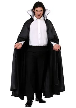 Adult's Black Vampire Cloak Costume