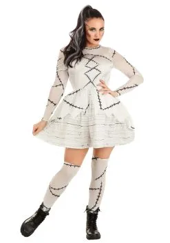 Bride Of Frankenstein Costume Dress For Adults
