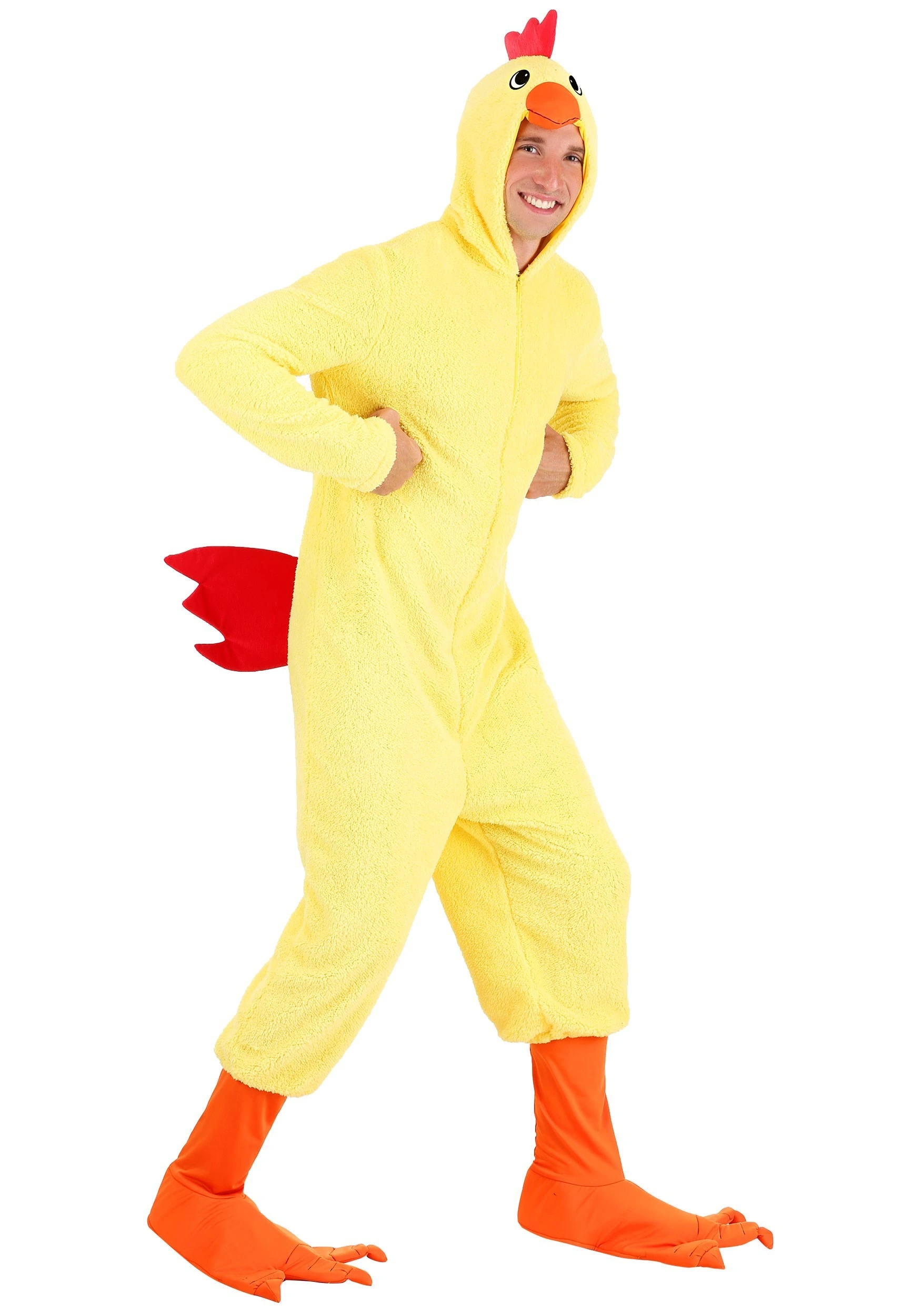 Adult Cluckin' Chicken Costume 3 Adult Cluckin' Chicken Costume