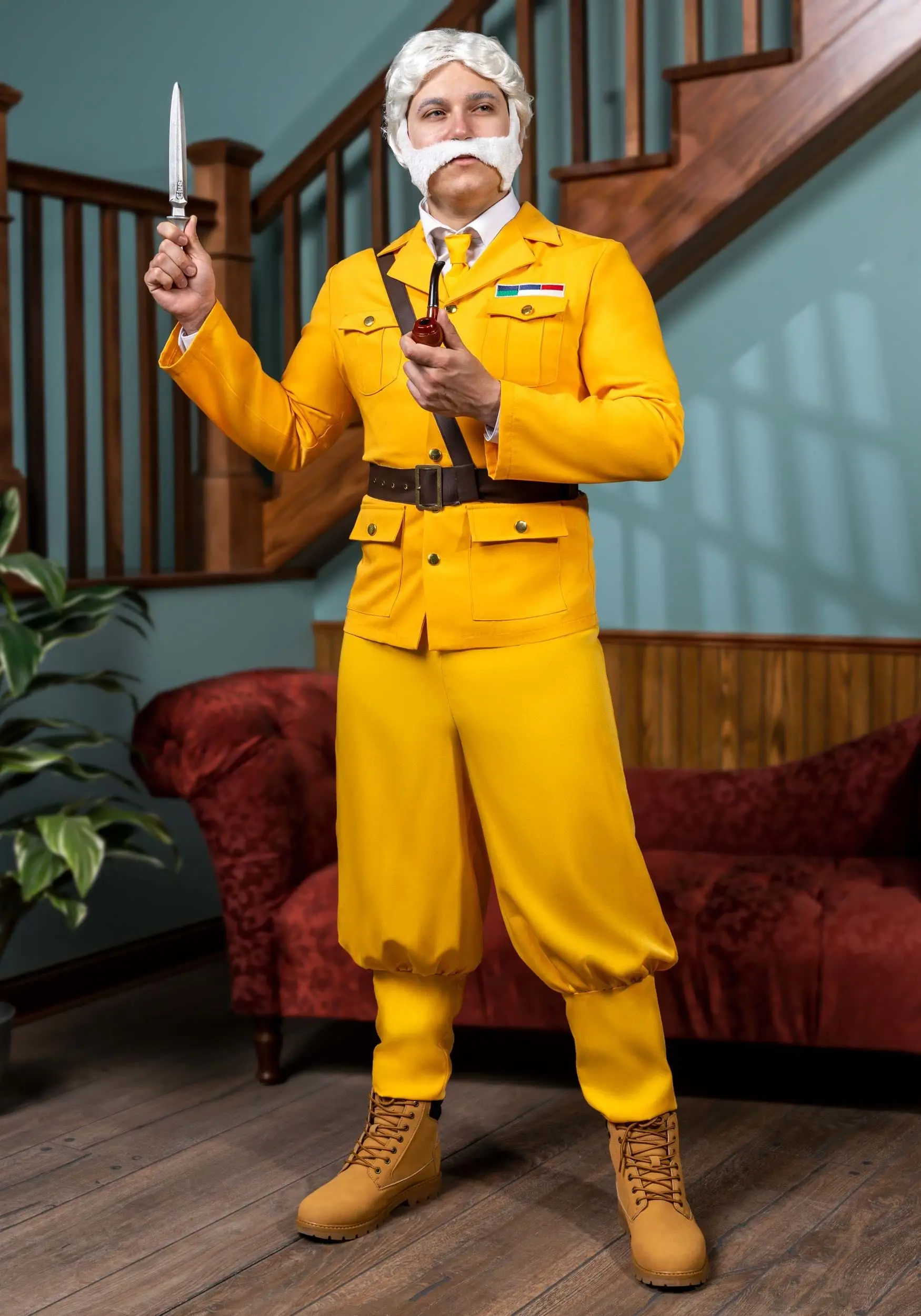 Colonel Mustard Clue Costume For Men 11 Colonel Mustard Clue Costume For Men - Image 9