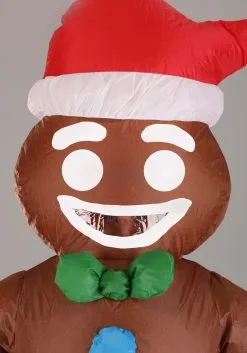 Gingerbread Inflatable Costume For Adults 9 Gingerbread Inflatable Costume For Adults -Costumes Sales Store adult gingerbread inflatable costume alt 2