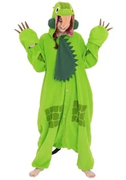 Green Iguana Adult Kigurumi 10 Green Iguana Adult Kigurumi -Costumes Sales Store adult green iguana kigurumi alt 1