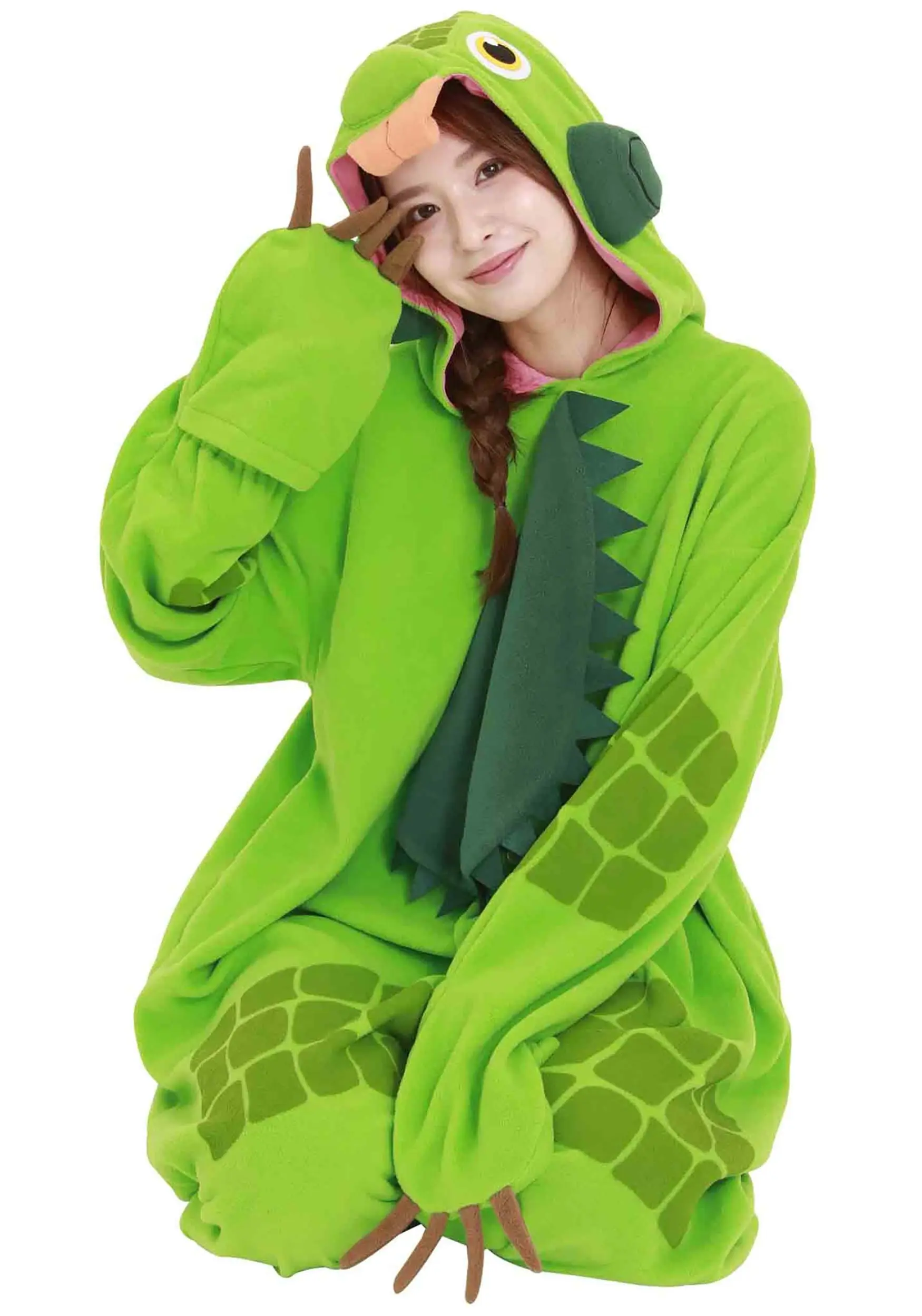 Green Iguana Adult Kigurumi 6 Green Iguana Adult Kigurumi - Image 4