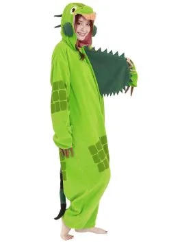 Green Iguana Adult Kigurumi 15 Green Iguana Adult Kigurumi -Costumes Sales Store adult green iguana kigurumi alt 6