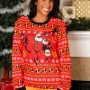 Adult Incredibles Red Ugly Christmas Sweater -Costumes Sales Store adult incredibles red ugly christmas sweater