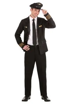 Mile High Pilot Costume For Adults -Costumes Sales Store adult mile high pilot costume alt 2
