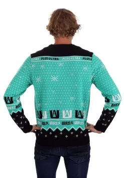 My Hero Academia Adult Ugly Christmas Sweater 6 My Hero Academia Adult Ugly Christmas Sweater -Costumes Sales Store adult my hero academia ugly christmas sweater alt 1