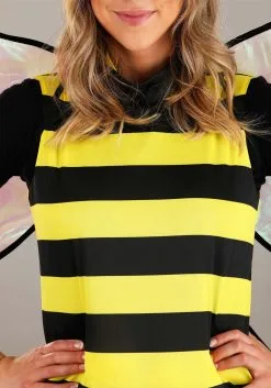 Plus Size Buzzin' Bumble Bee Costume For Adults -Costumes Sales Store adult plus size buzzin bumble bee costume alt 3
