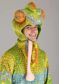 Realistic Chameleon Costume For Adults 11 Realistic Chameleon Costume For Adults -Costumes Sales Store adult realistic chameleon costume alt 2
