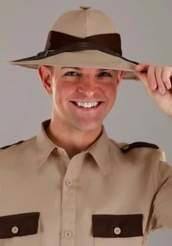 Safari Explorer Costume For Adults -Costumes Sales Store adult safari explorer costume alt 2