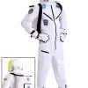 White Astronaut Jumpsuit Adult Costume