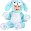 Fluffy Blue Bunny Baby Costume