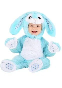 Fluffy Blue Bunny Baby Costume