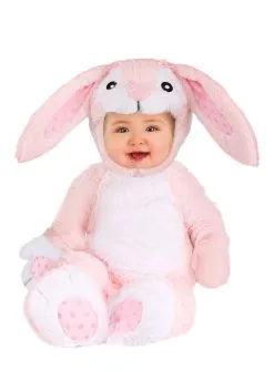 Fluffy Pink Bunny Baby Costume
