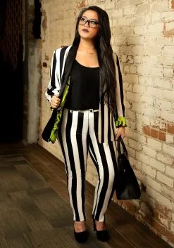 Beetlejuice Suit Pants For Women -Costumes Sales Store beetlejuice womens suit pants alt 1