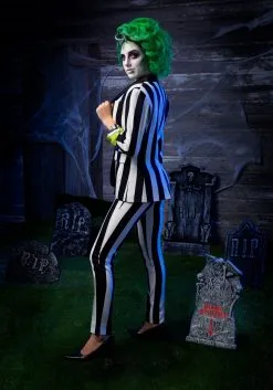 Beetlejuice Suit Pants For Women -Costumes Sales Store beetlejuice womens suit pants alt 11