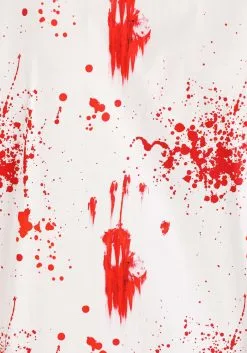 Adult Bloody Haunted Halloween Button Up Shirt -Costumes Sales Store bloody haunted halloween button up shirt alt 2