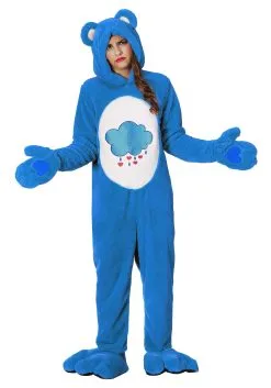 Deluxe Care Bears Grumpy Bear Adult Costume -Costumes Sales Store care bears deluxe grumpy bear costume alt 2