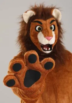 Adult Cartoon Lion Mouth Mover Costume -Costumes Sales Store cartoon lion mouth mover costume alt 3