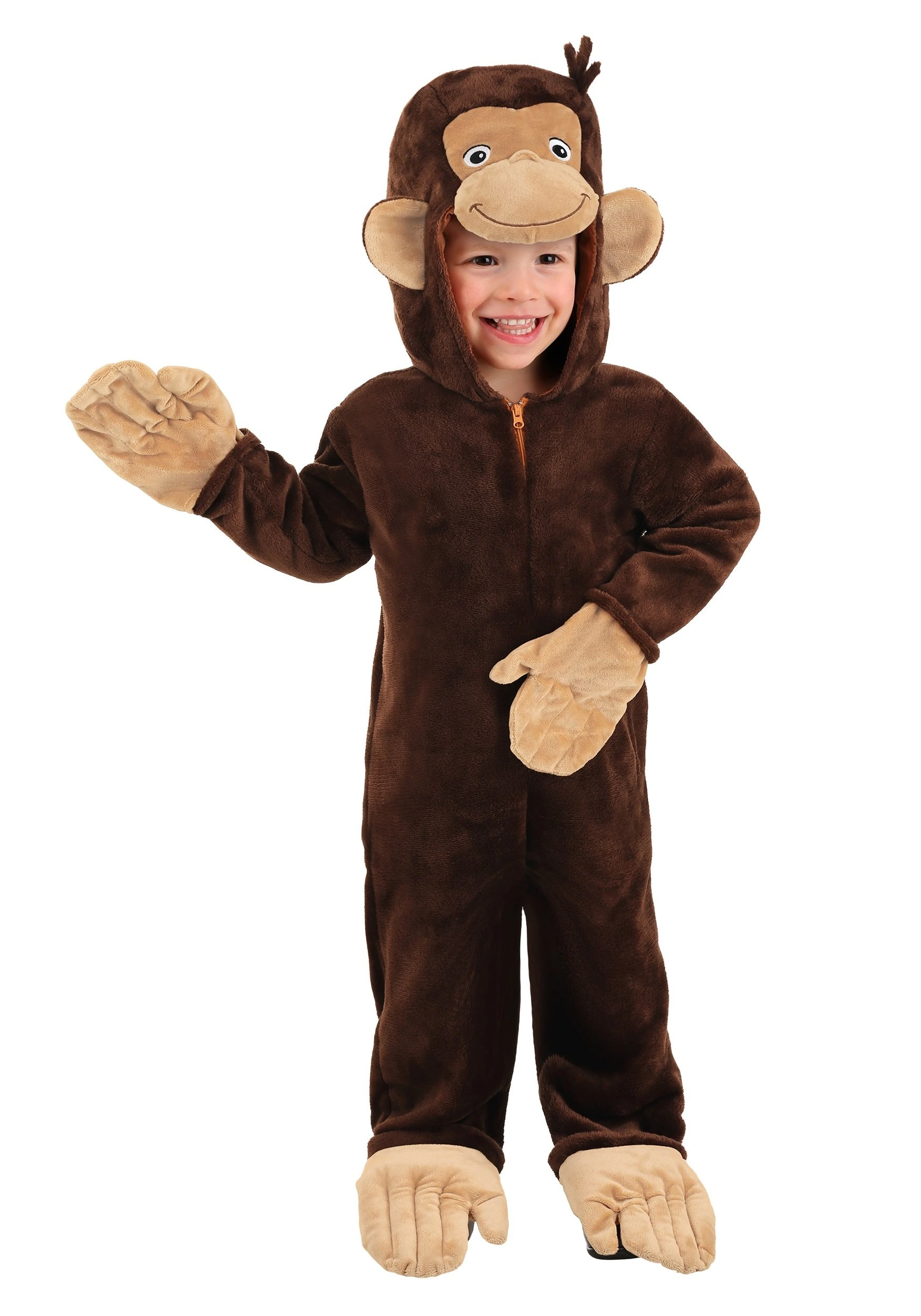 Deluxe Curious George Toddler Costume 3 Deluxe Curious George Toddler Costume