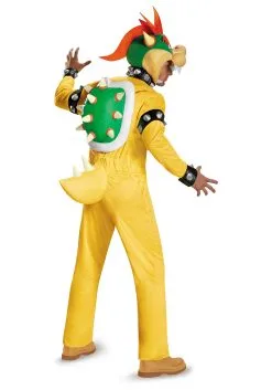 Deluxe Bowser Costume For Adults -Costumes Sales Store deluxe adult bowser costume alt1
