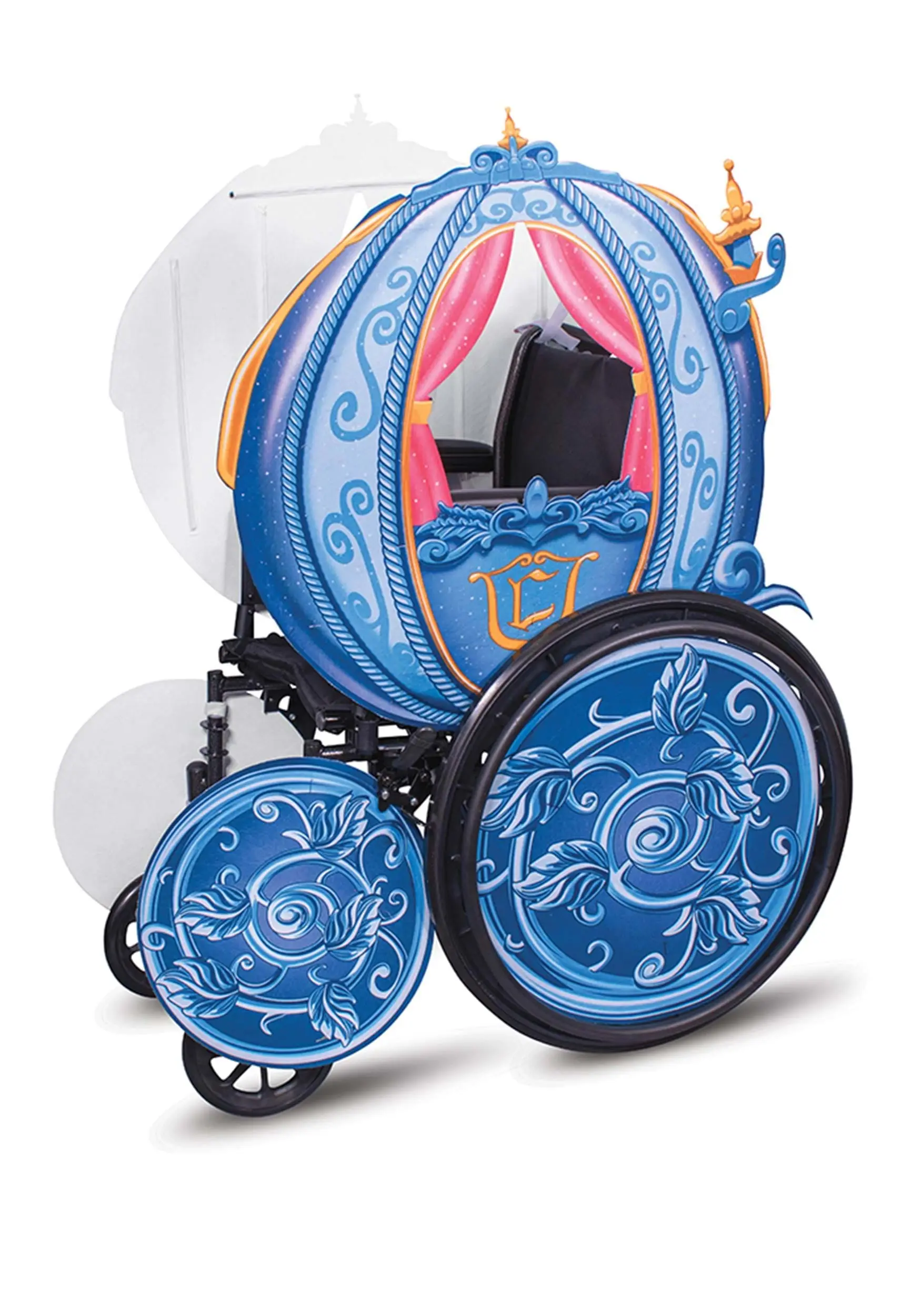 Cinderella Disney Princess Carriage Adaptive Wheelchair Cover Costume 5 Cinderella Disney Princess Carriage Adaptive Wheelchair Cover Costume - Image 3