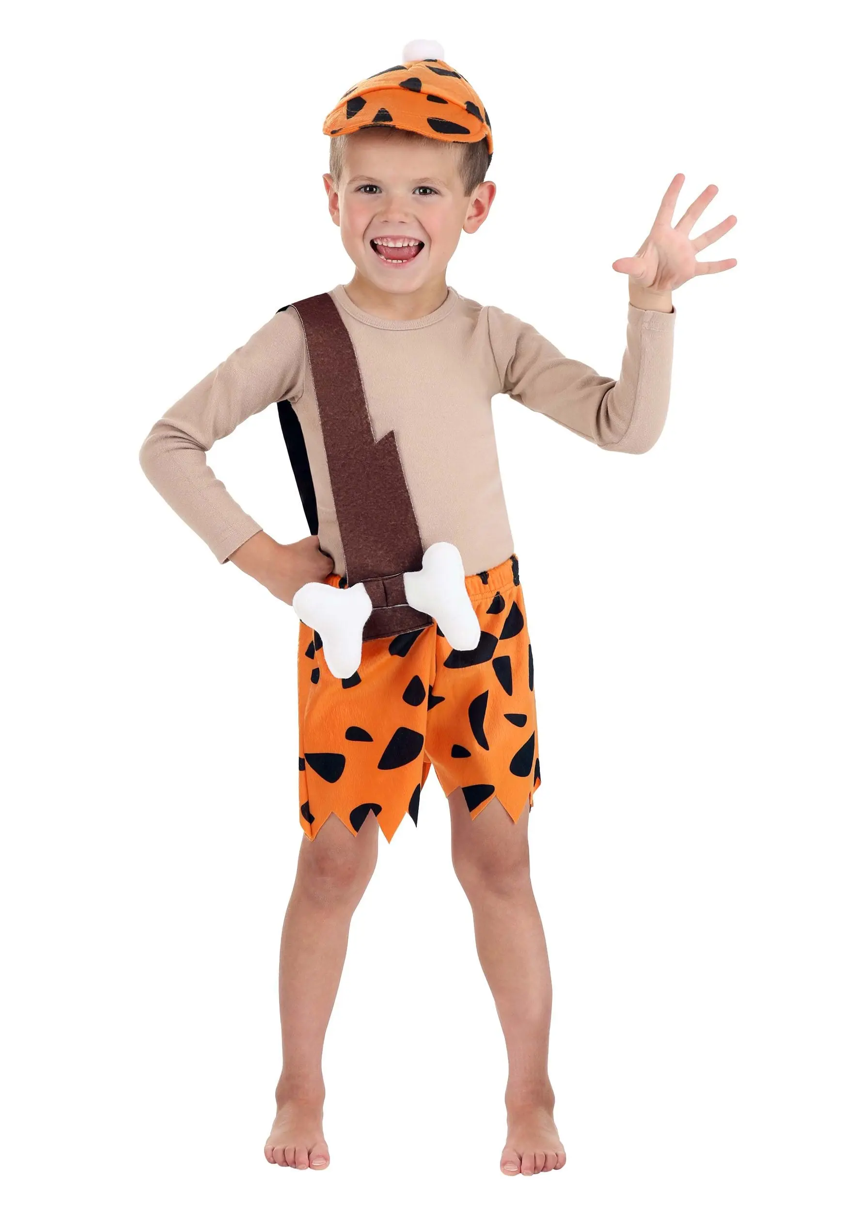 Boy's The Flintstones Bamm-Bamm Rubble Toddler Costume 4 Boy's The Flintstones Bamm-Bamm Rubble Toddler Costume - Image 2