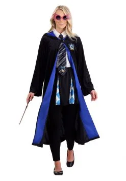 Harry Potter Deluxe Ravenclaw Robe For Adults -Costumes Sales Store harry potter adult deluxe ravenclaw robe 3