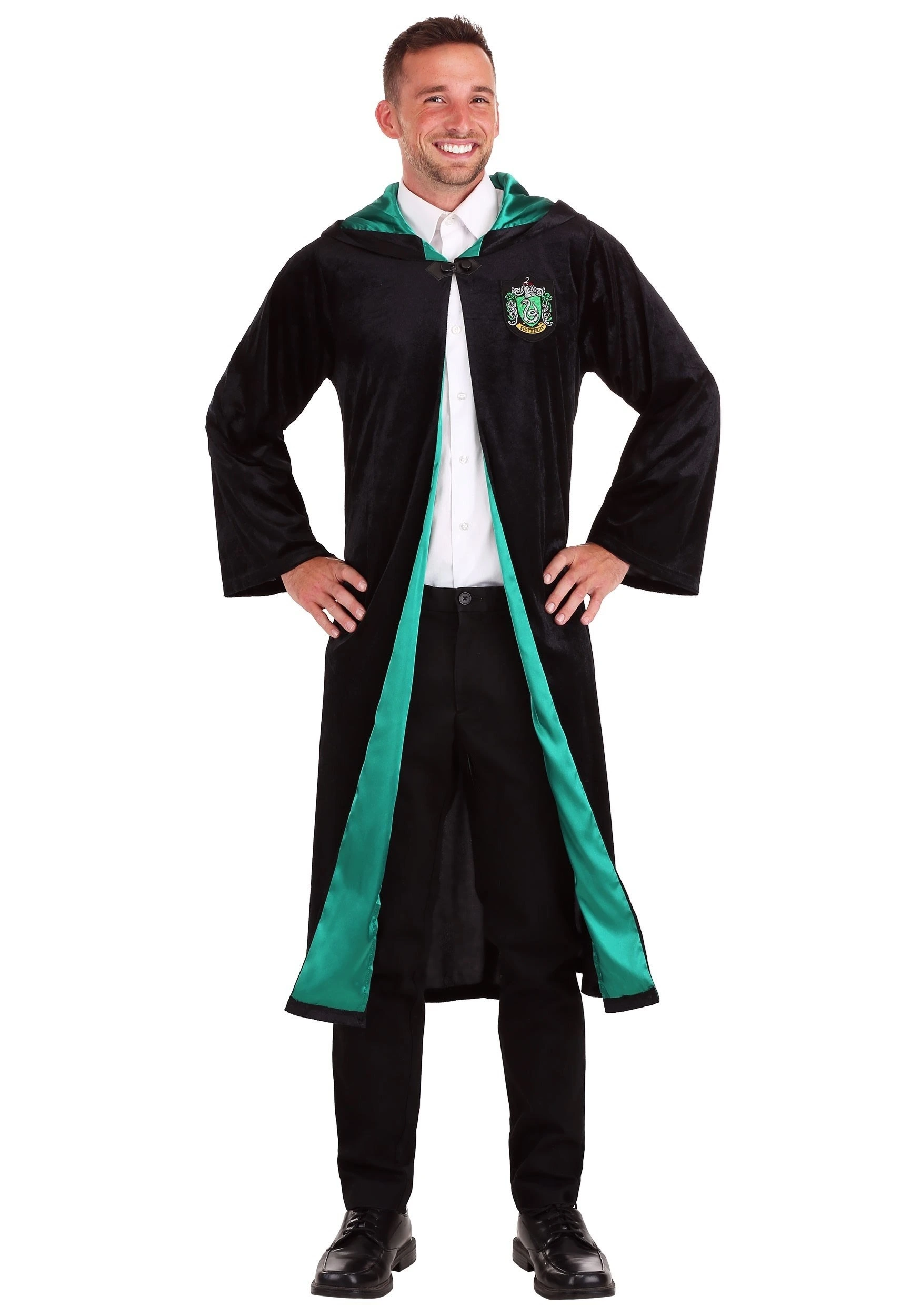 Harry Potter Deluxe Slytherin Robe For Adults 6 Harry Potter Deluxe Slytherin Robe For Adults - Image 4