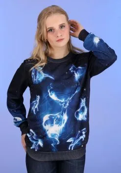 Harry Potter Patronus Ugly Sweatshirt For Adults -Costumes Sales Store harry potter patronus ugly sweatshirt alt 1