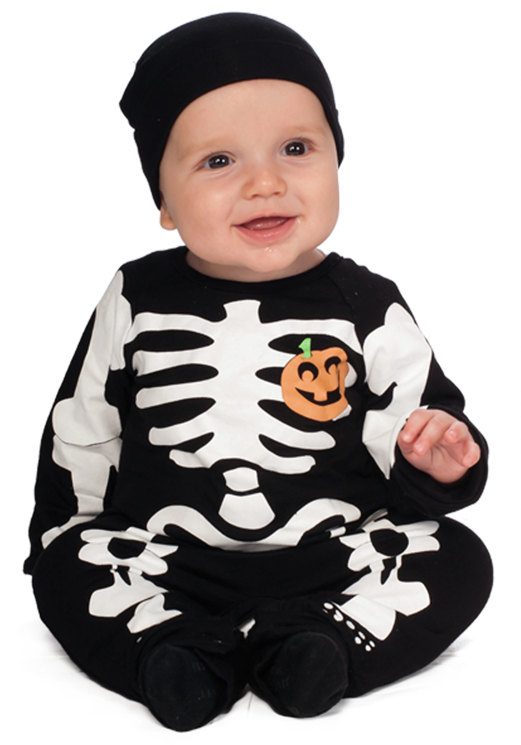Infant Black Skeleton Costume 3 Infant Black Skeleton Costume