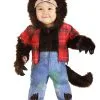 Brown Werewolf Costume For Infants -Costumes Sales Store infant brown werewolf costume