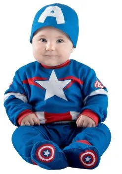 Captain America Steve Rogers Costume For Infants 11 Captain America Steve Rogers Costume For Infants -Costumes Sales Store infant captain america steve rodgers costume alt 4