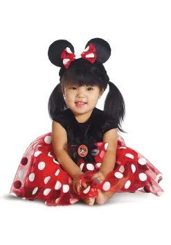 Red Minnie Mouse Deluxe Costume For Infants