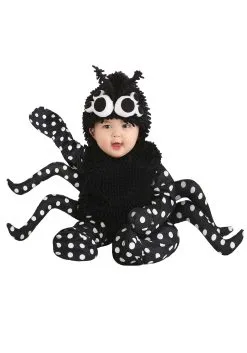 Itty Bitty Black Spider Infant Costume