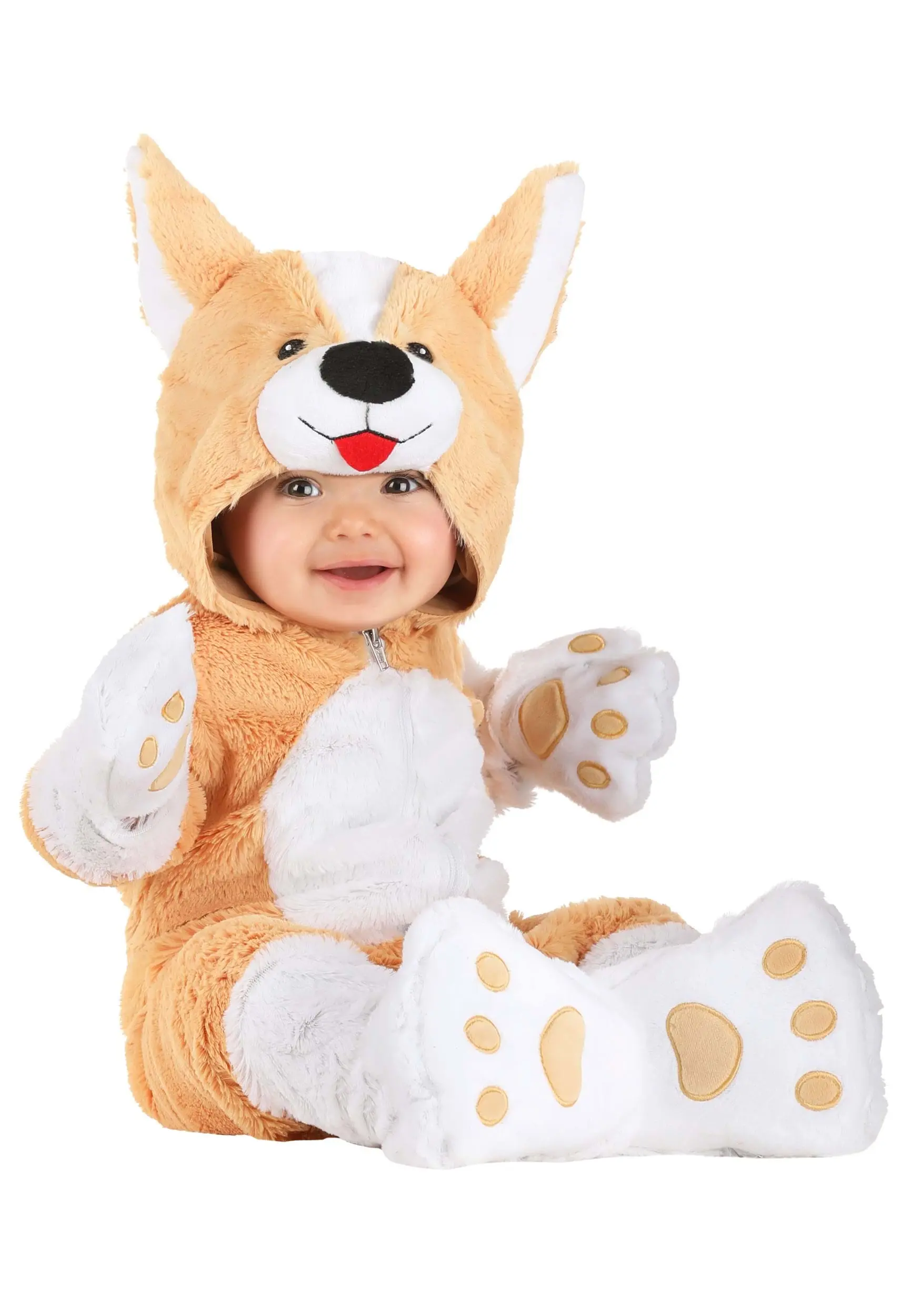 Plush Corgi Costume For Infants 3 Plush Corgi Costume For Infants
