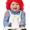 Infants Girl Rag Doll Costume 2 Infants Girl Rag Doll Costume -Costumes Sales Store infant raggedy ann costume