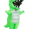 Inflatable Adult Green Dino Costume -Costumes Sales Store inflatable adult green dino costume