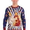 Jay And Silent Bob Buddy Christ Jesus Ugly Christmas Sweater -Costumes Sales Store jay and silent bob buddy christ ugly sweater main upd