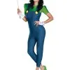 Women's Deluxe Luigi Costume -Costumes Sales Store luigi female deluxe adult costume