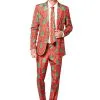 Men's Red Christmas Trees Suitmeister Suit -Costumes Sales Store mens christmas trees suitmiester suit
