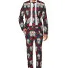 Day Of The Dead Suitmeister Men's Suit Costume 2 Day Of The Dead Suitmeister Men's Suit Costume -Costumes Sales Store mens day of the dead suitmiester suit