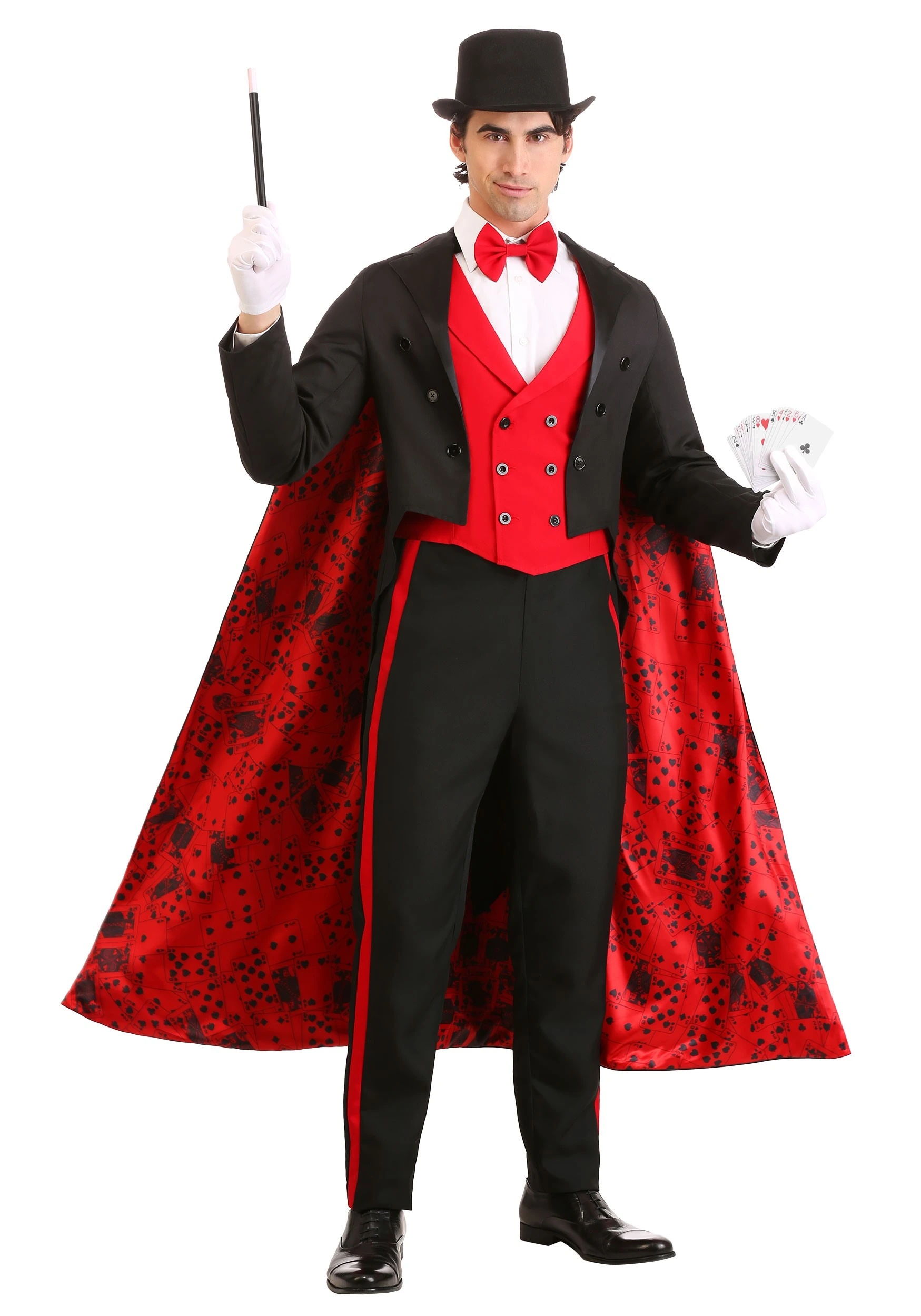 Deluxe Men's Magician Costume 3 Deluxe Men's Magician Costume
