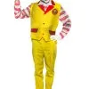 Evil Fast Food Clown Men's Costume 1 Evil Fast Food Clown Men's Costume -Costumes Sales Store mens evil fast food clown costume