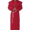 Plus Size Red Monk Robe Men's Costume -Costumes Sales Store mens plus size monk red robe costume