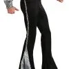 Men's Silver Sequin Disco Pants 2 Men's Silver Sequin Disco Pants -Costumes Sales Store mens silver sequin disco pants